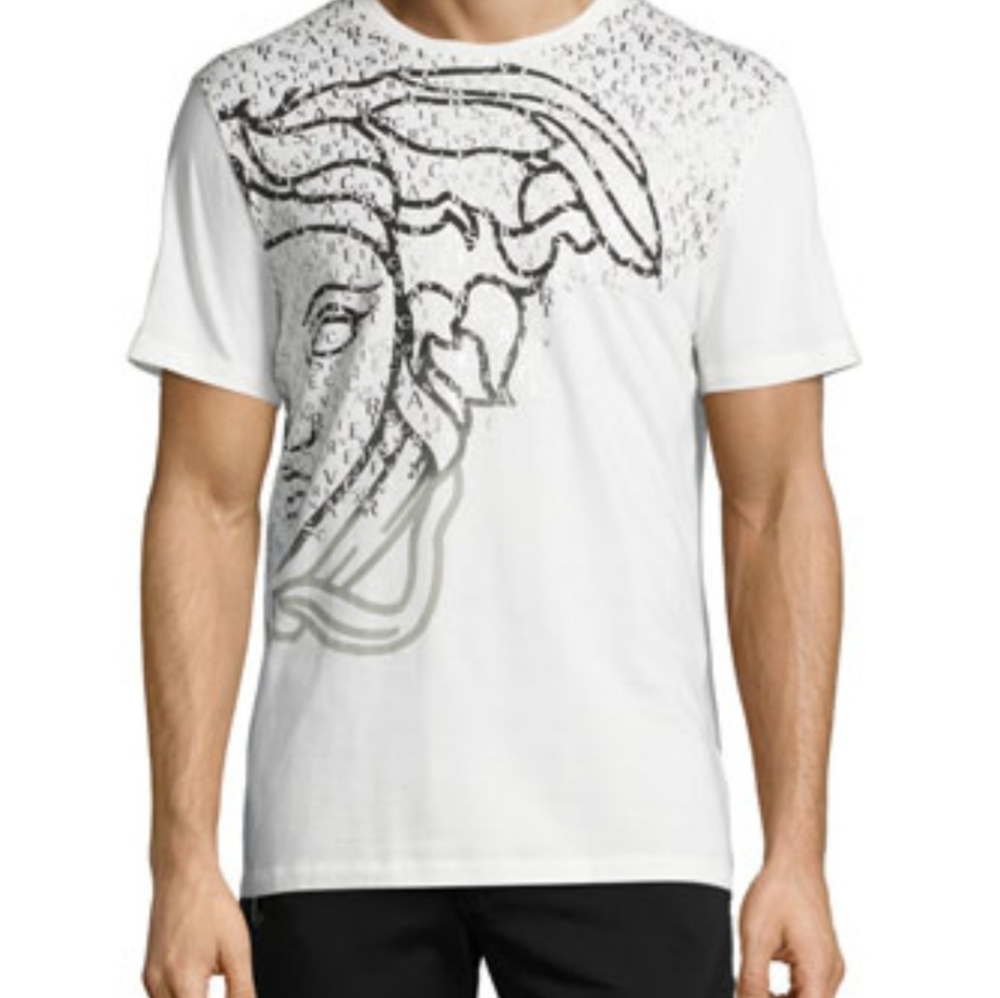 Versace CollectionMedusa Logo Print T-Shirt, White small